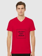 Design Din Egen Unisex V-Hals T-skjorte med Eget Trykk