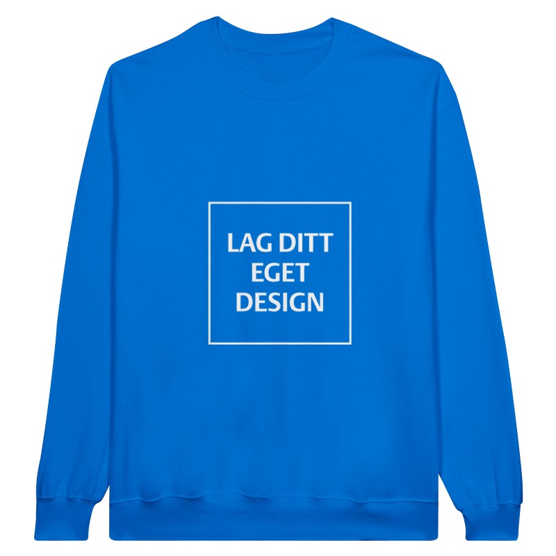 Personlig College Sweater med Eget Tryk | Design Din Logo Sweater