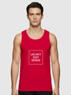 Sporty Singlet til Mænd med Eget Tryk | Hurtigtørrende Polyester