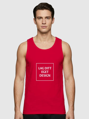 Sporty Singlet til Mænd med Eget Tryk | Hurtigtørrende Polyester