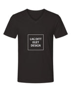 Design Din Egen Unisex V-Hals T-skjorte med Eget Trykk