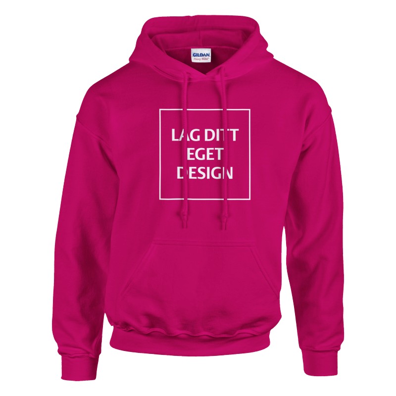 Design Din Egen Personlige Hættetrøje med Eget Tryk | Unisex Pullover Hoodie