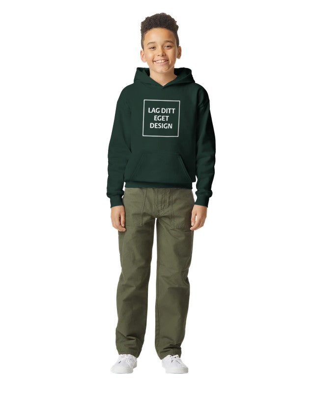 Blød Hættetrøje til Unge med Eget Tryk | Mellemtyk Fleece Hoodie