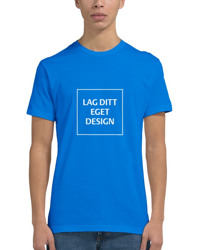 Mænds figursyet T-shirt | Design med eget tryk