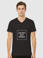 Design Din Egen Unisex V-Hals T-skjorte med Eget Trykk