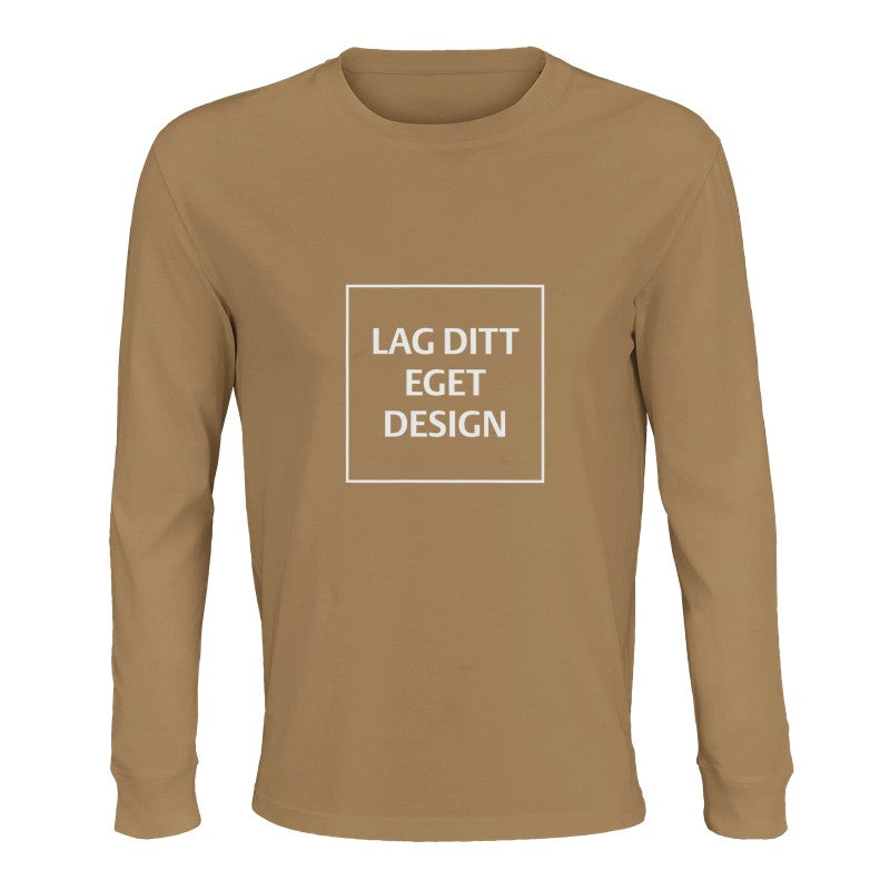 Design din egen økologiske langærmede T-shirt | Eget tryk