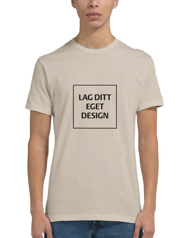 Mænds figursyet T-shirt | Design med eget tryk