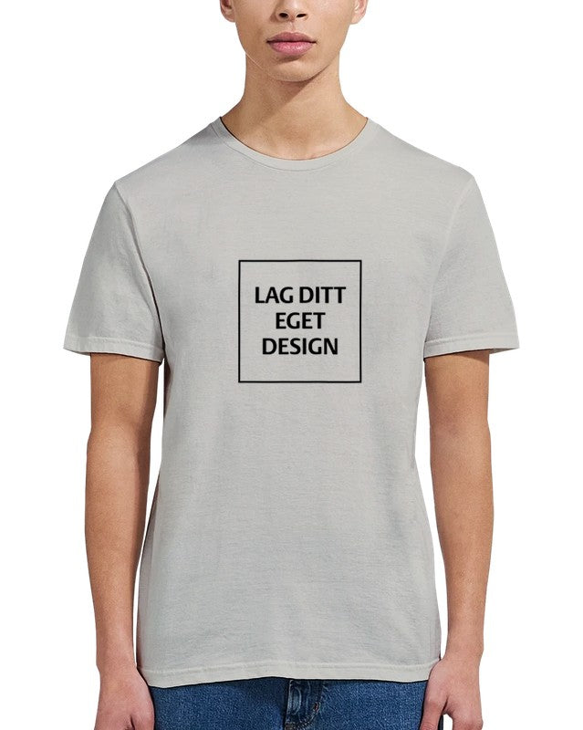Klassisk Unisex T-shirt med Rund Hals til Eget Tryk | Design Din Egen T-shirt