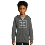 Hættetrøje til Børn med Lynlås og Eget Tryk | Blød Zip Hoodie