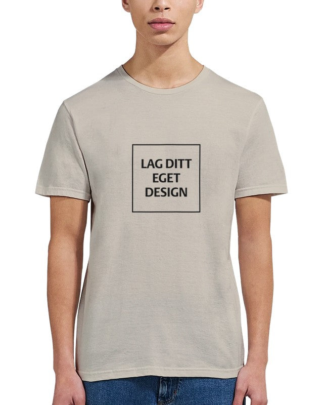 Klassisk Unisex T-shirt med Rund Hals til Eget Tryk | Design Din Egen T-shirt