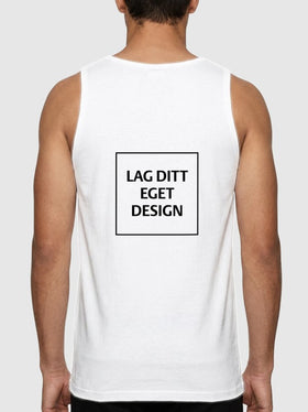 Sporty Singlet til Mænd med Eget Tryk | Hurtigtørrende Polyester