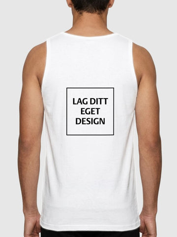Sporty Singlet til Mænd med Eget Tryk | Hurtigtørrende Polyester