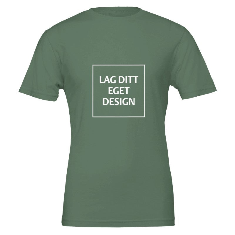 Premium Unisex Crewneck T-shirt | Design din egen med dit eget tryk