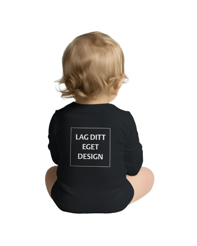 Klassisk Langærmet Babybody med Eget Tryk | Lun Bomuld