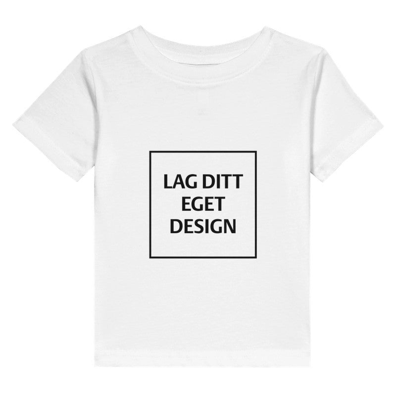 Klassisk småbørns T-shirt i bomuldsjersey med eget tryk