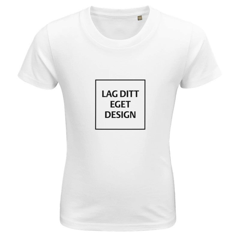 Økologisk Børne T-shirt med Eget Tryk | 100% Økologisk Bomuld