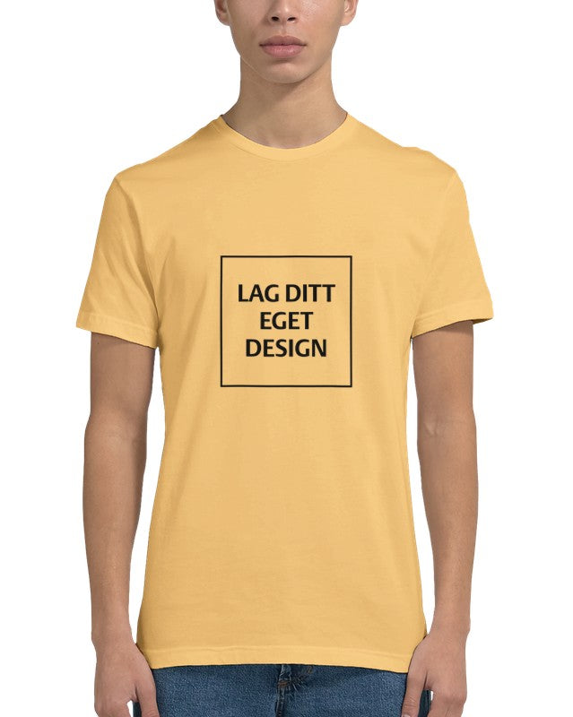Mænds figursyet T-shirt | Design med eget tryk
