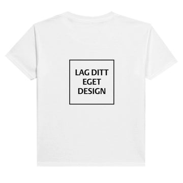Slidstærk børne-T-shirt i polybomuld med eget tryk