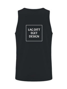 Sporty Singlet til Mænd med Eget Tryk | Hurtigtørrende Polyester
