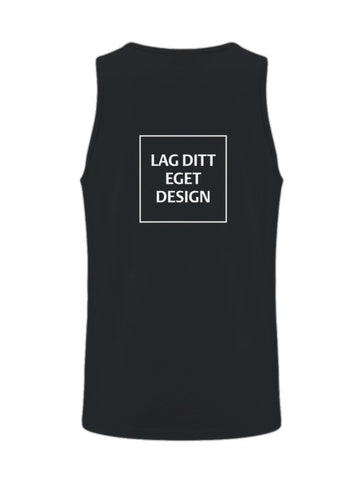 Sporty Singlet til Mænd med Eget Tryk | Hurtigtørrende Polyester