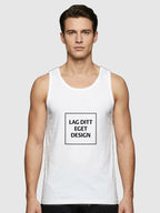 Sporty Singlet til Mænd med Eget Tryk | Hurtigtørrende Polyester