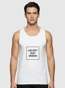 Sporty Singlet til Mænd med Eget Tryk | Hurtigtørrende Polyester