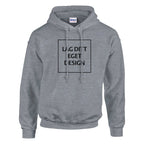 Design Din Egen Personlige Hættetrøje med Eget Tryk | Unisex Pullover Hoodie