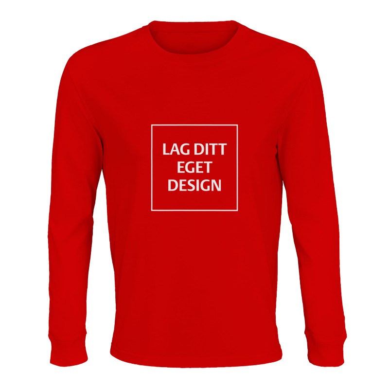Design din egen økologiske langærmede T-shirt | Eget tryk