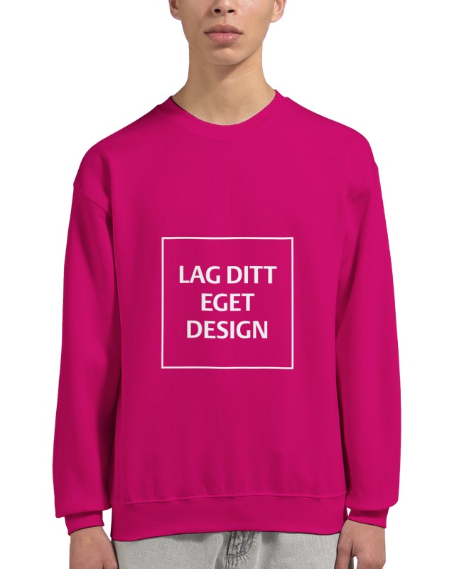 Personlig College Sweater med Eget Tryk | Design Din Unikke Sweater
