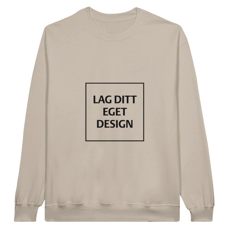 Personlig College Sweater med Eget Tryk | Design Din Logo Sweater