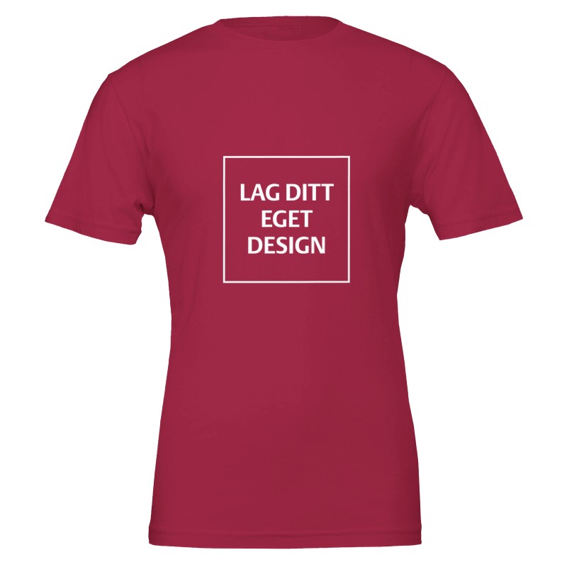 Premium Unisex Crewneck T-shirt | Design din egen med dit eget tryk