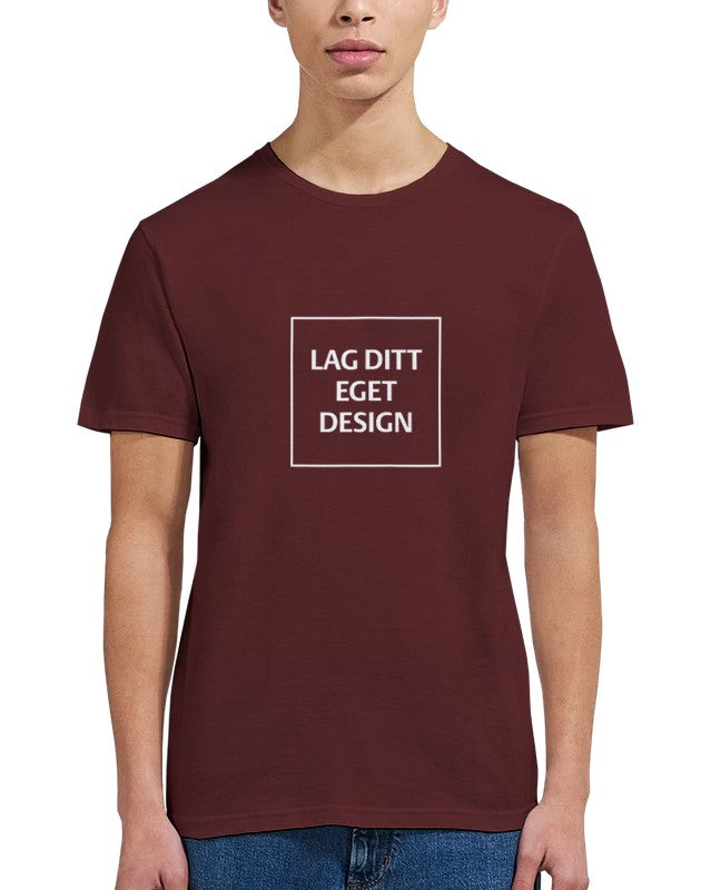 Klassisk Unisex T-shirt med Rund Hals til Eget Tryk | Design Din Egen T-shirt