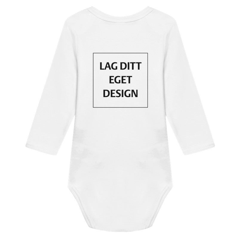 Klassisk Langærmet Babybody med Eget Tryk | Lun Bomuld