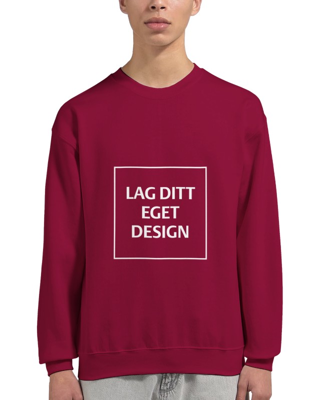 Personlig College Sweater med Eget Tryk | Design Din Unikke Sweater