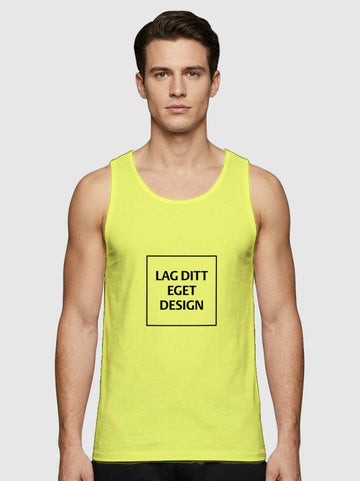 Sporty Singlet til Mænd med Eget Tryk | Hurtigtørrende Polyester