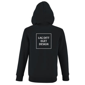 Hættetrøje til Børn med Lynlås og Eget Tryk | Blød Zip Hoodie