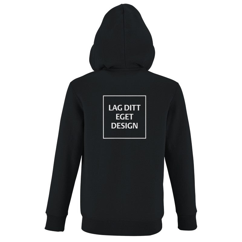 Hættetrøje til Børn med Lynlås og Eget Tryk | Blød Zip Hoodie