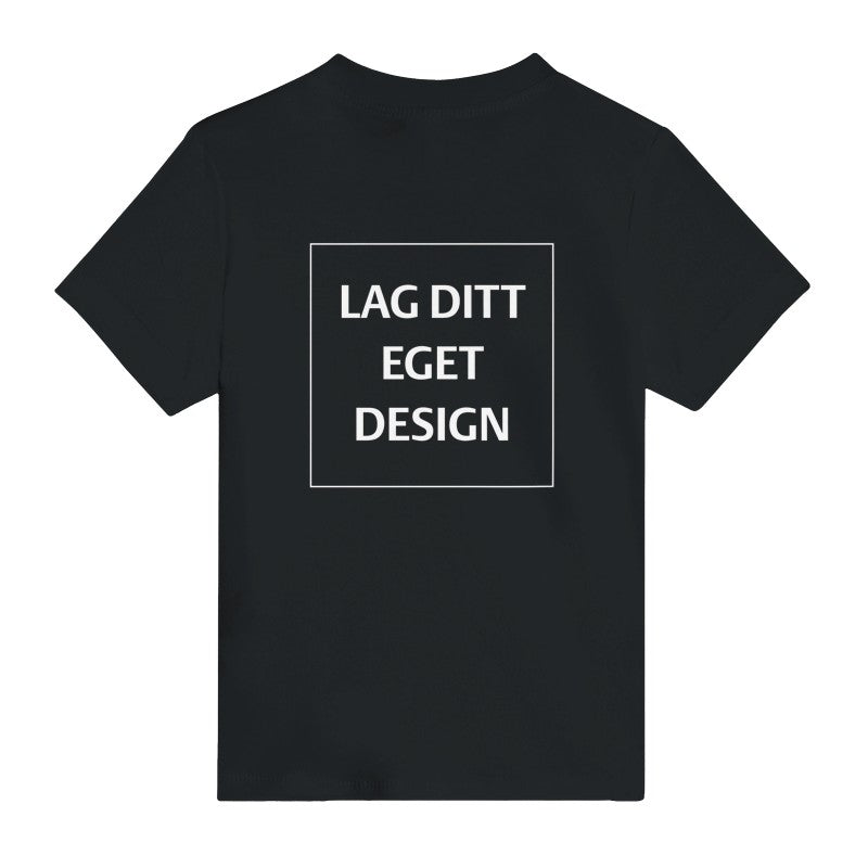 Blød baby-T-shirt med rund hals og eget tryk