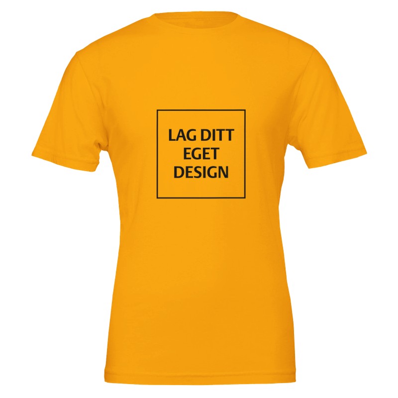 Premium Unisex Crewneck T-shirt | Design din egen med dit eget tryk