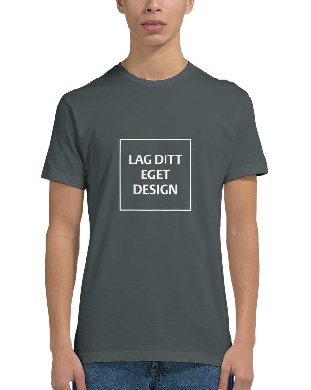 Mænds figursyet T-shirt | Design med eget tryk