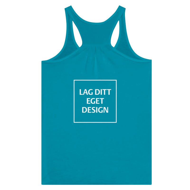 Design din egen Flowy Racerback Tank Top med personligt tryk | Dame singlet