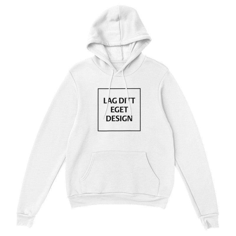 Design Din Egen Personlige Hettegenser med Eget Trykk | Unisex Pullover Hoodie