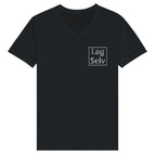 Design din egen Premium Unisex T-shirt med V-hals og personligt broderi