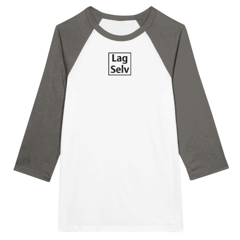 Lav din egen Unisex Raglan T-shirt med 3/4 ærmer | Med Eget Broderi