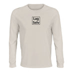 Design din egen økologiske langærmede t-shirt med personligt broderi