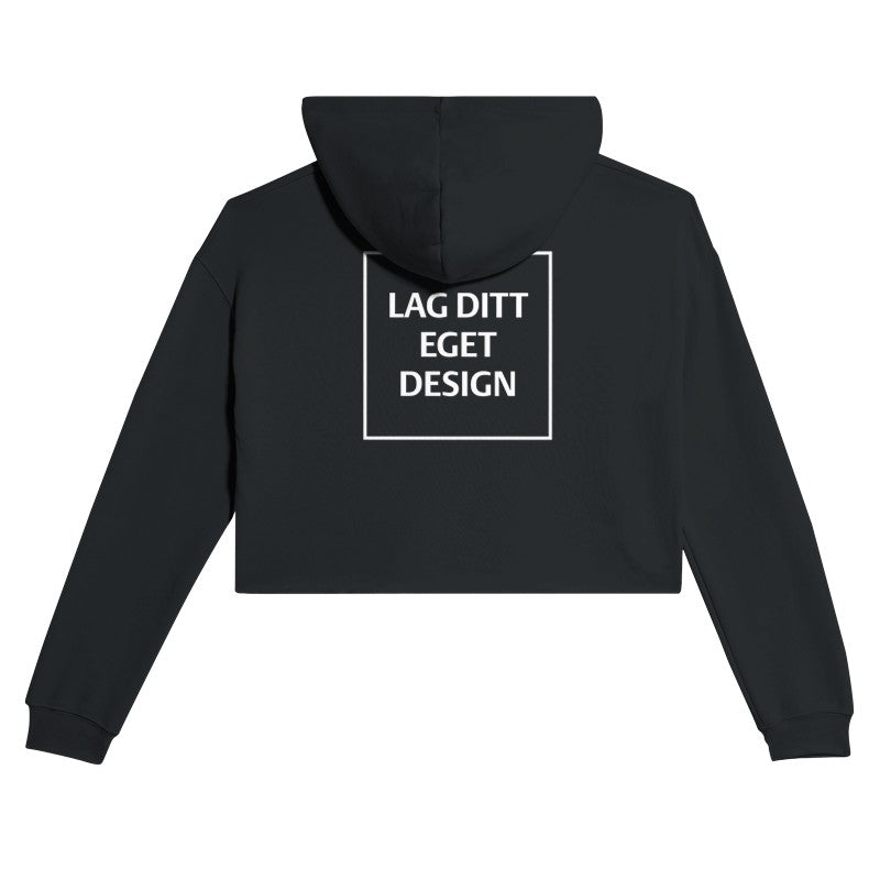 Dame Cropped Hettegenser med Eget Trykk | Skap Din Unike Stil
