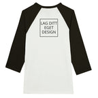 Unisex Raglan T-shirt med 3/4 Ærmer – Skab Dit Unikke Design
