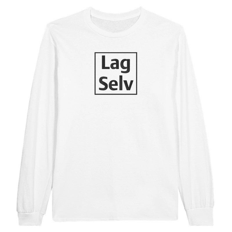 Personlig Unisex Langærmet T-shirt med Broderi – Design Din Egen