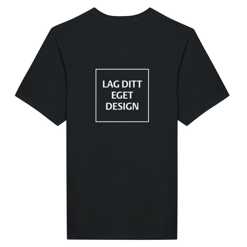 Klassisk Unisex T-skjorte med Rund Hals for Eget Trykk | Design Din Egen T-skjorte