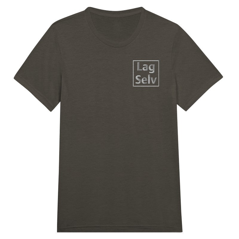 Design din egen Triblend Unisex Crewneck T-shirt med Broderi